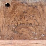 Ancien coffre en bois massif Arts indoneo