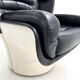 Elda armchair in white and black by Joe Colombo for Comfort, 1960
