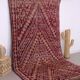 Burgundy Vintage Moroccan rug 183 x 321 cm - Berber Wool Rug - Handmade Rug