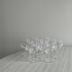 10 crystal liqueur glasses with floral motifs, Matignon model