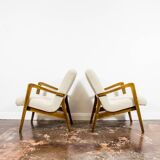Pair of vintage 300-138 armchairs by Bystrzyckie Fabryki Mebli, 1960s
