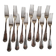 12 silver-plated metal forks Boulenger table cutlery