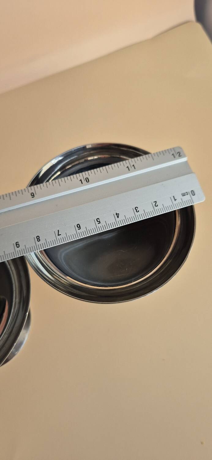 Set of 12 Vintage Stainless Steel Cups – 60s-70s