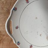 Ancien plat à tarte en porcelaine de digoin sarreguemines