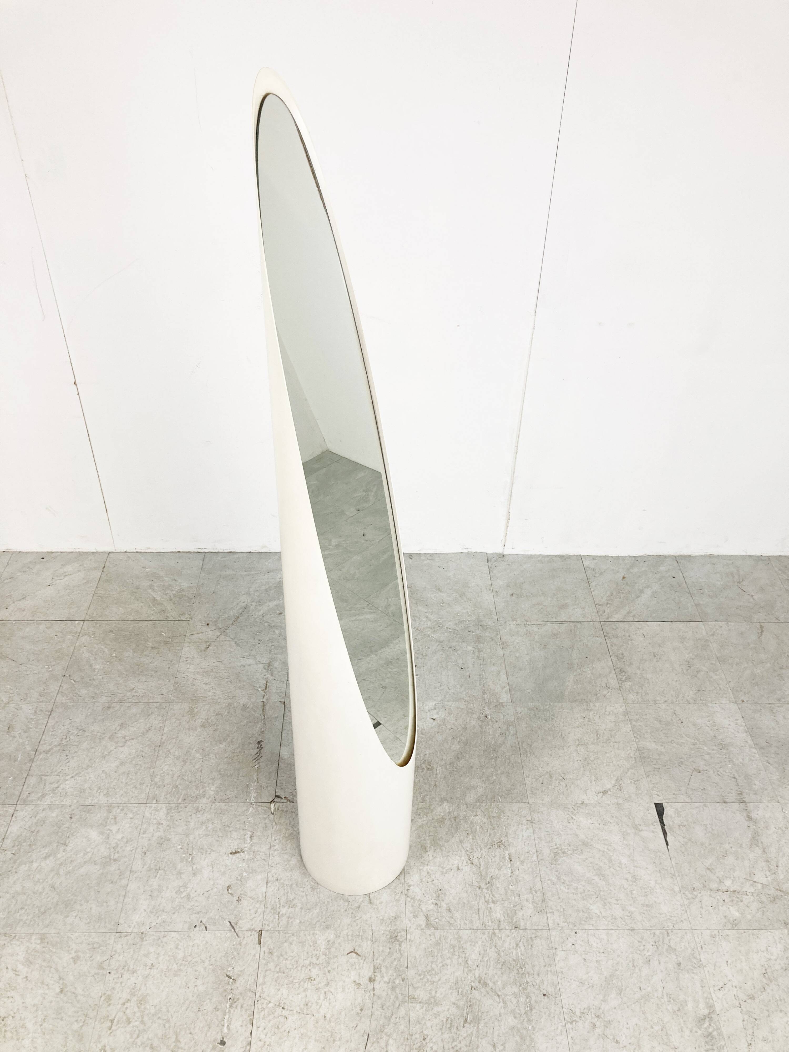 Unghia mirror by Rodolfo Bonetto, Italy 1970s