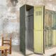 5-door cloakroom in patinated wood