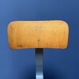 High industrial metal workshop chair