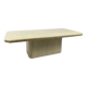 Table basse vintage des années 1970 en travertin