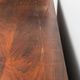 Scandinavian sideboard in dark red wood and leather, 1960s vintage modernism