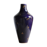 Vase en porcelaine bleu de Sèvres début XXème, 48 cm