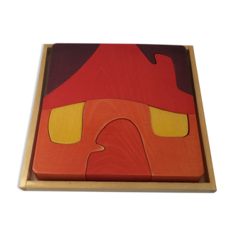 Old toy - wooden puzzle Spielzeug