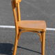 Set of 6 Baumann light beech bistro chairs model N°24