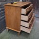Commode vintage pieds compas