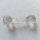 Set of 10 antique twisted moulded glass knife rests – Art Deco style