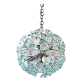 Sputnik chandelier cut glass 1960
