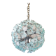 Sputnik chandelier cut glass 1960