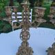 Paire de chandeliers en bronze