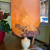 Alabaster foot lamp