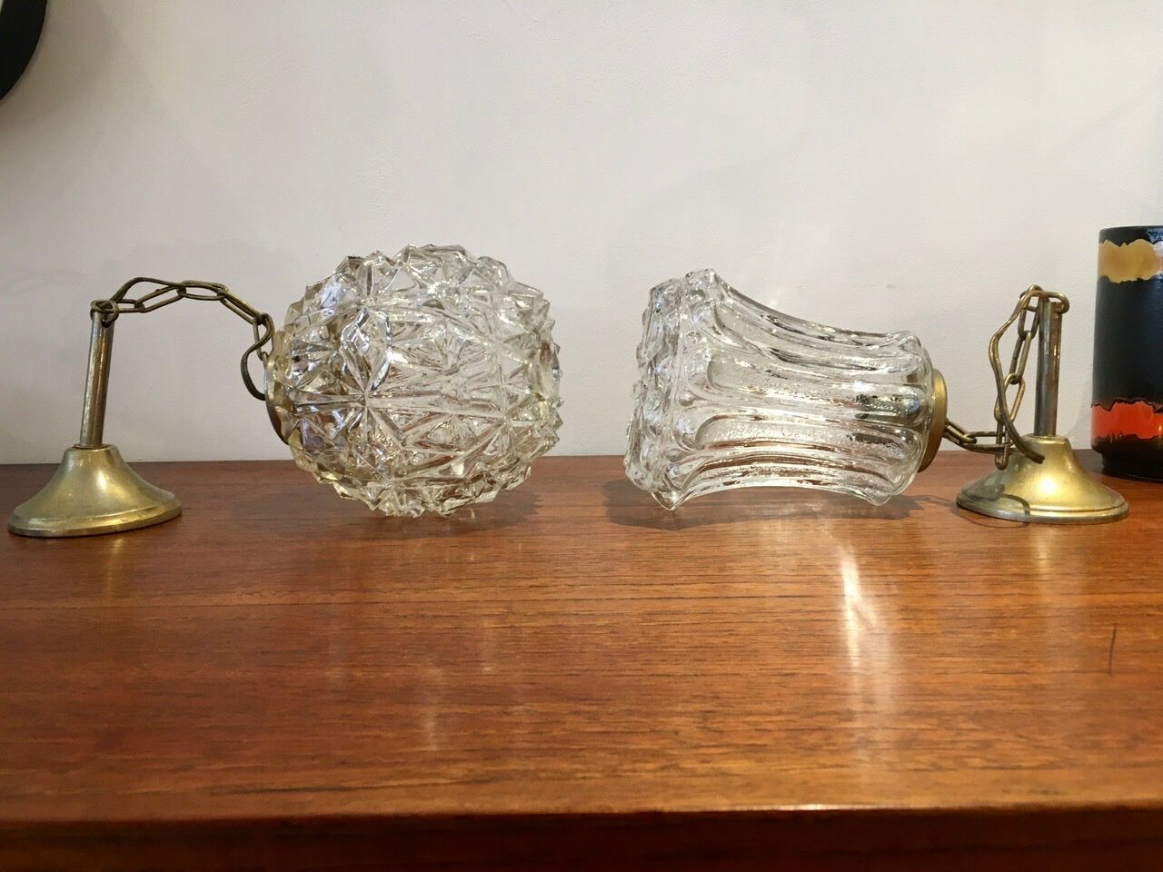 Set of 2 hanging lamp