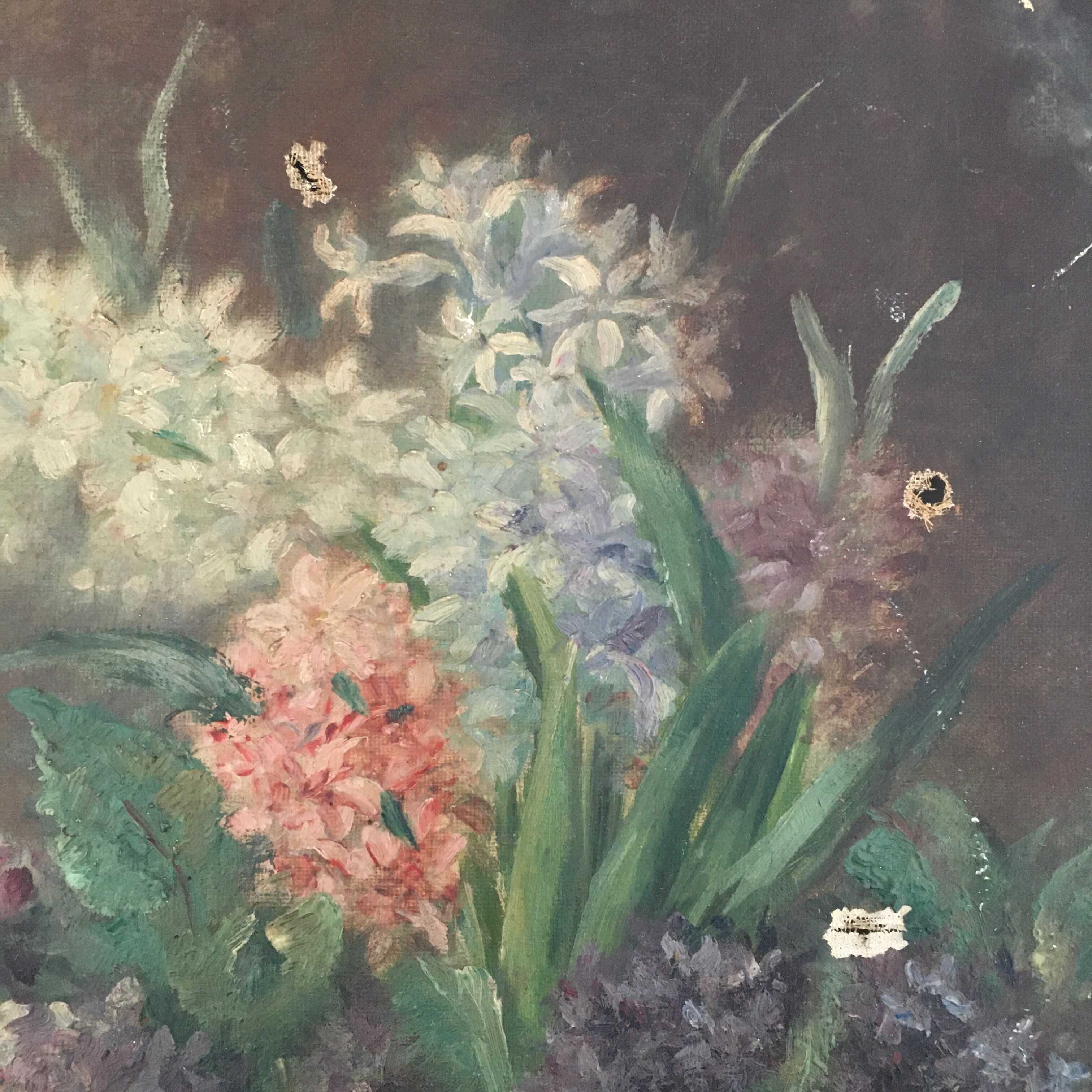 Ancient bouquet of hyacinths