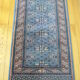 Wool carpet 60 x 120 blue with stars
