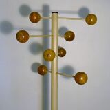 Vintage metal and wood coat holder 1960
