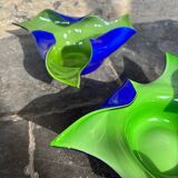2 bowls in mouth blown glass