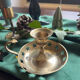 Brass cellar rat candlestick