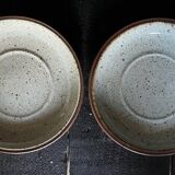 Set of 2 dessert plates signed Austruy