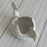 Pottery ceramic rooster - dish.