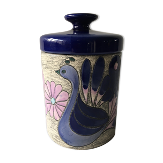 Vintage ceramic covered pot