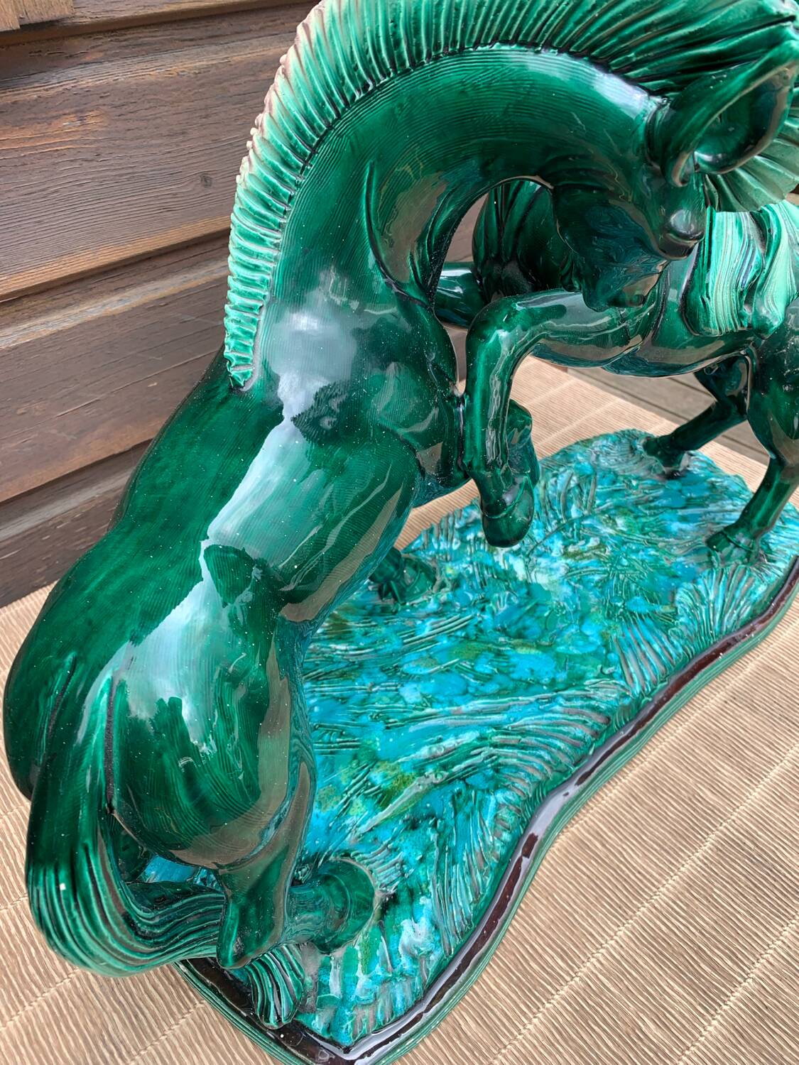 Ceramic Mustang horses by Robert Prunet, 1930s