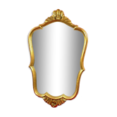 elegant Mirror of eventful shape - Bois Doré Style Louis XV