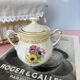 Sugar double handles porcelain the Amandinoise model Coopélia