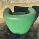Vintage green leather club chair, antique green leather sofa.