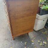 Vintage chest of drawers with compass feet