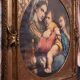 Virgin on the Chair by Raphael: Lithograph from the late 19th century.