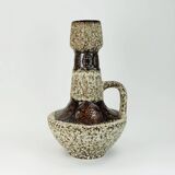 large FLOOR VASE 1970s fat lava glaze ornamental decor model 100