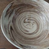 Coupe saladier céramique terre cuite émaillée terre mêlée XXème