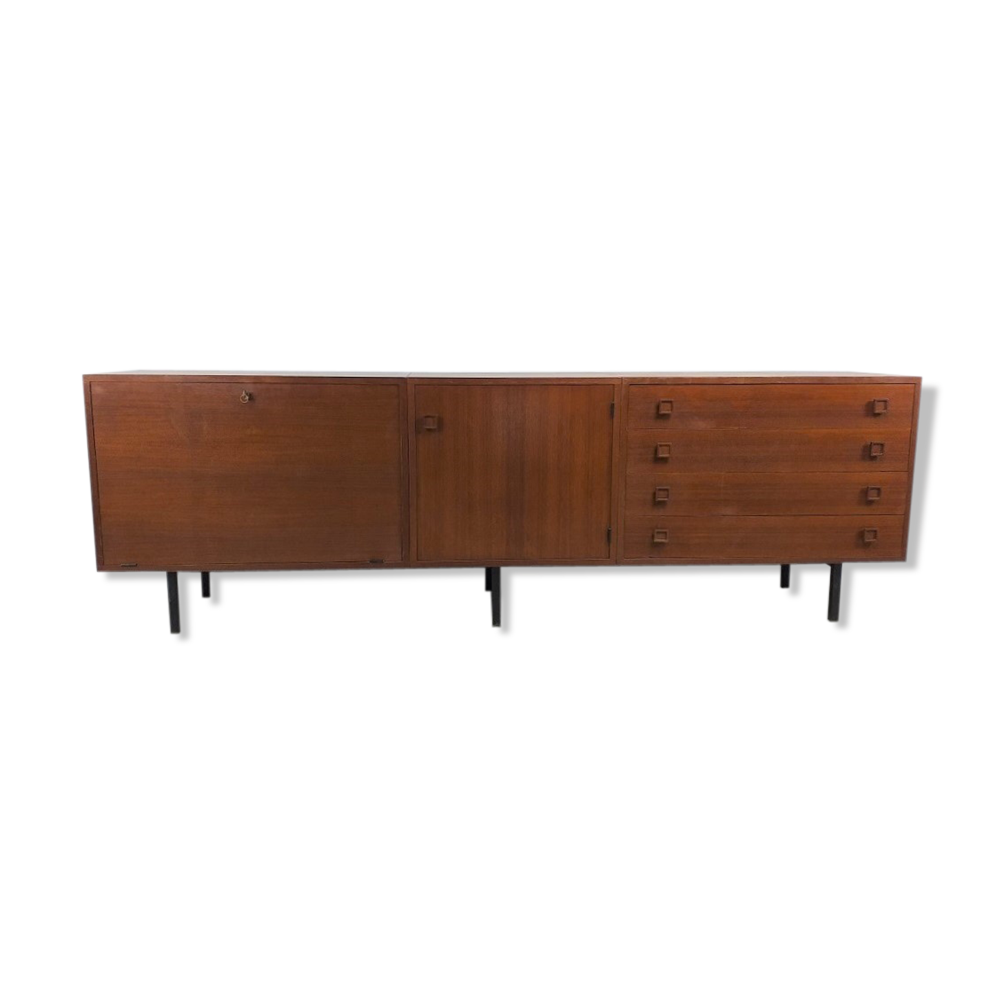 Modernist 60s vintage Scandinavian teak sideboard