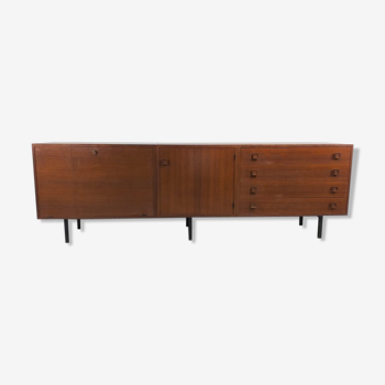 Enfilade moderniste années 60 vintage teck scandinave