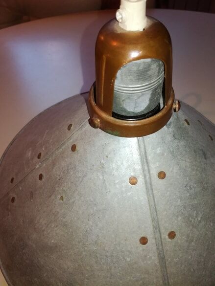 Industrial zinc hanging