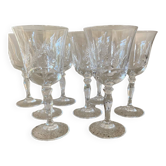 8 verres à vin cristal