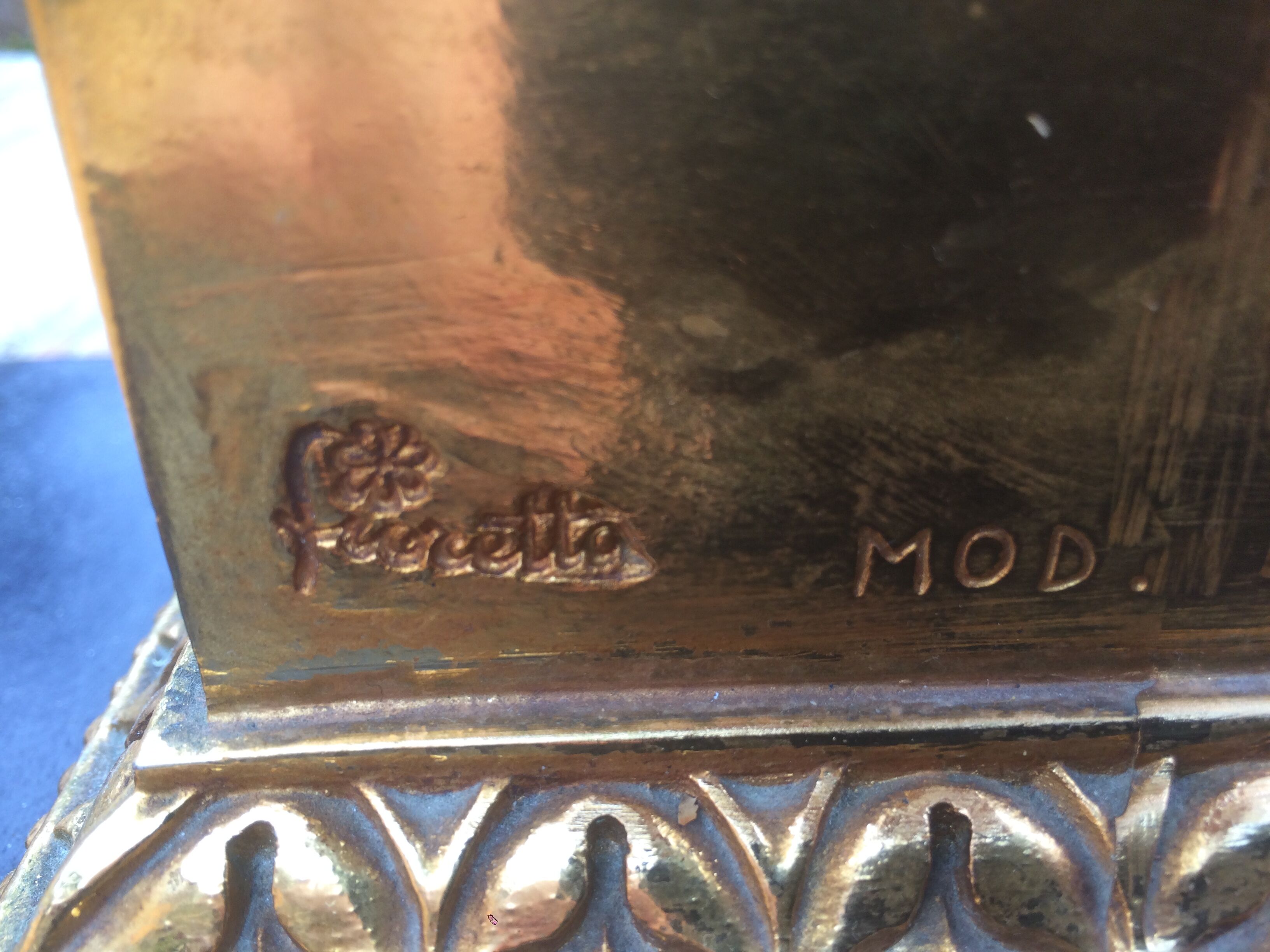 Bronze bass table with eagles
