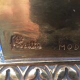 Bronze bass table with eagles