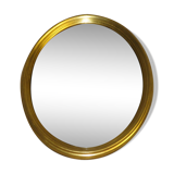 Curved mirror says witch wooden Golden 20th 33 cm