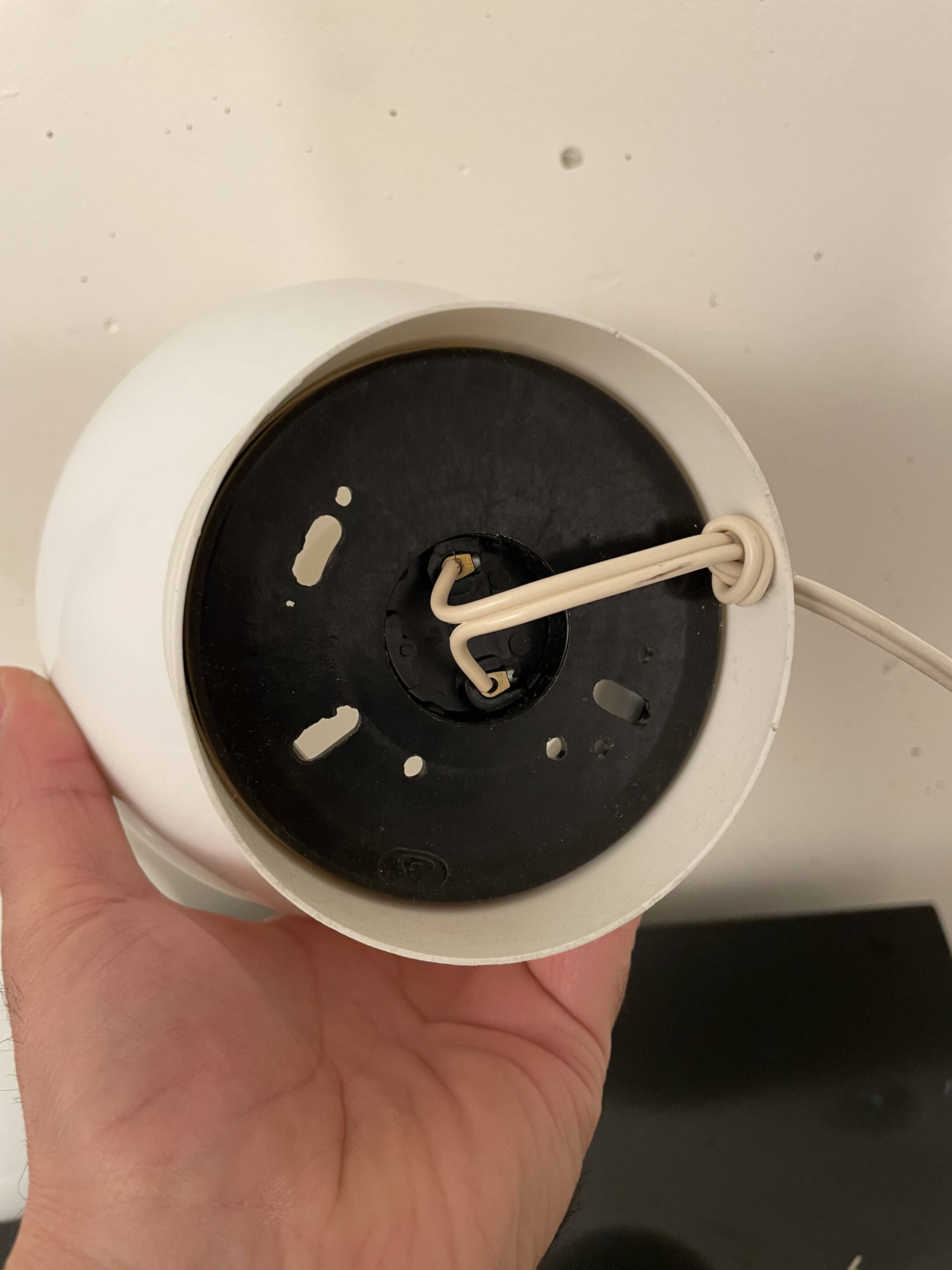 Paire de lampe boule 1970