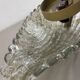 Vintage Murano gold Ice Glass Metal Wall Light by Kaiser Leuchten, Germany 1970s