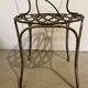 Wrought iron garden chair