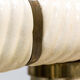 Brass and glass coffee table by Tommaso Barbi 1970'